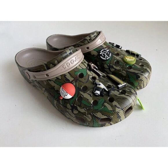 Luke Combs X Crocs Bootleggers Men’s Size 13 Camo Mossy Oak Clog NEW - Picture 4 of 12